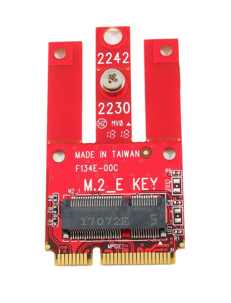 Ableconn MPEX-M2WL Mini PCIe Adapter with M.2 Key E Slot - Support PCIe and USB Based M.2 E Key and A-E Key Module for Mini PCI Express - Work for WiFi & Bluetooth M2 Module, TAA - Image 2